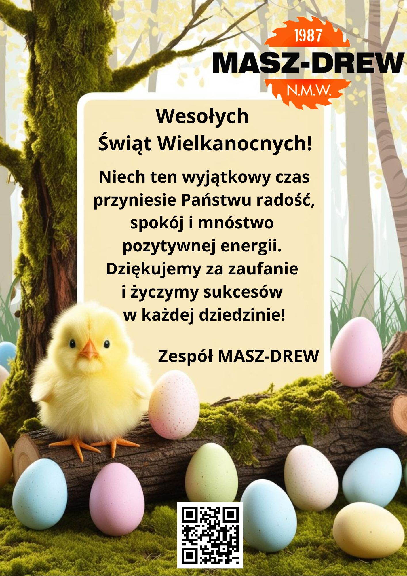 Życzenia Wielkanocne MASZ‑DREW